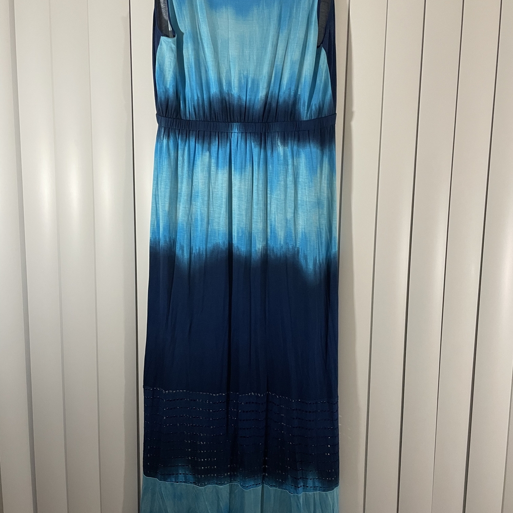 Neiman Marcus Blue High Low Dress